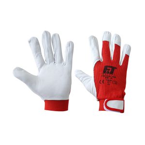 Δερμάτινα γάντια με Velcro 0786