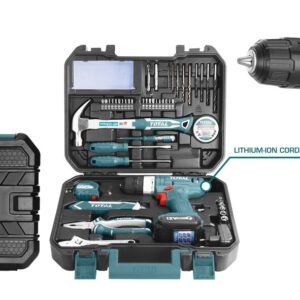 TOTAL ΣΕΤ ΔΡΑΠ/ΒΙΔΟ ΜΠΑΤΑΡΙΑΣ ΛΙΘΙΟΥ 12V / 1.5Ah / 20Nm 127ΤΕΜ (THKTHP11272)